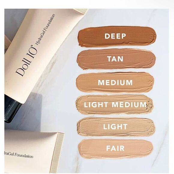 NIB New Doll 10 HydraGel Foundation Fair 1oz/30ml Skincare Makeup - Picture 2 of 8